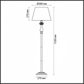 Торшер Odeon Light Gaellori 3393/1F в Еманжелинске - emanzhelinsk.mebel24.online | фото 3