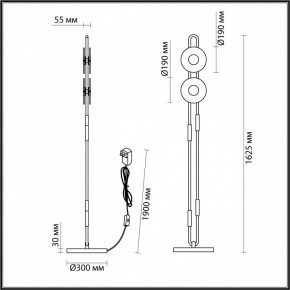 Торшер Odeon Light Magnet 5407/23FL в Еманжелинске - emanzhelinsk.mebel24.online | фото 4