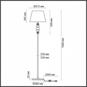 Торшер Odeon Light Sochi 4896/1F в Еманжелинске - emanzhelinsk.mebel24.online | фото 4