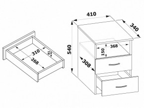 Тумба КТ-09.1 в Еманжелинске - emanzhelinsk.mebel24.online | фото 2