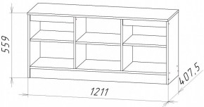 НИЦЦА-9 Тумба под ТВ (НЦ.09) в Еманжелинске - emanzhelinsk.mebel24.online | фото 2