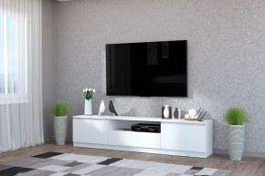 Тумба под ТВ "Хилтон" (Белый текстурный) в Еманжелинске - emanzhelinsk.mebel24.online | фото