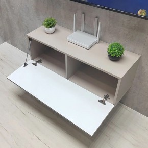 Тумба подвесная под ТВ LINES MTV3-MA 900 Бежевый (Леда-М 10.1.5) в Еманжелинске - emanzhelinsk.mebel24.online | фото 2