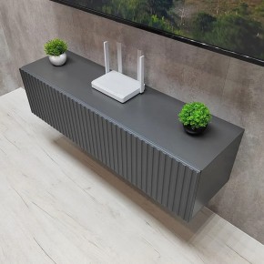 Тумба подвесная под ТВ LINES MTV4-MA 1150 Темно-серый (Графит-M 10.1.25) в Еманжелинске - emanzhelinsk.mebel24.online | фото 2