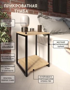 Тумба прикроватная "Лофт" (Лф.Т-2) в Еманжелинске - emanzhelinsk.mebel24.online | фото 4