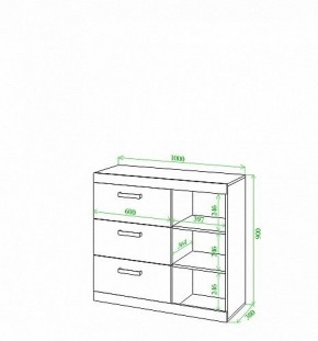 Тумба Toivo Км104 в Еманжелинске - emanzhelinsk.mebel24.online | фото 2