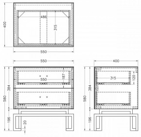 Тумбочка KFG085-NI в Еманжелинске - emanzhelinsk.mebel24.online | фото 5