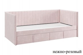 ТВИКС Кровать (софа) с ящиками 900 (нежно-розовый) в Еманжелинске - emanzhelinsk.mebel24.online | фото
