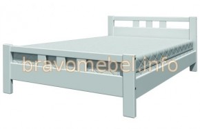 ВЕРОНИКА-2 Кровать из массива 1200 (Белый античный) в Еманжелинске - emanzhelinsk.mebel24.online | фото