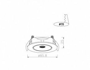 Встраиваемый светильник Arte Lamp Kaus A4761PL-1WH в Еманжелинске - emanzhelinsk.mebel24.online | фото 3